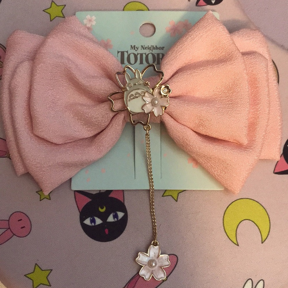 My neighbor Totoro bow hair clip